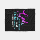 Couverture Polaire Pro Choice Feminist 1 (Devant (Horizontal))