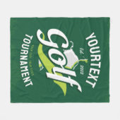 Couverture Polaire Pro Golfer NAME Golf Trophée Tournoi de golf (Devant (Horizontal))