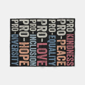 Couverture Polaire Pro Kindness Pro Peace Equality Love Diversity Hum (Devant (Horizontal))