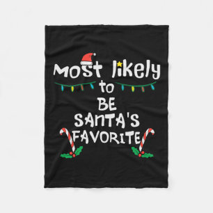 Couverture Polaire Probablement Santas Favorite Noël Noël Match de fa