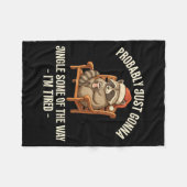 Couverture Polaire Probably Just Gonna Jingle Some Of The Way Raccoon (Devant (Horizontal))