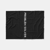 Couverture Polaire Problem Solver Sitive Attitude Action Entrepreneur (Devant (Horizontal))