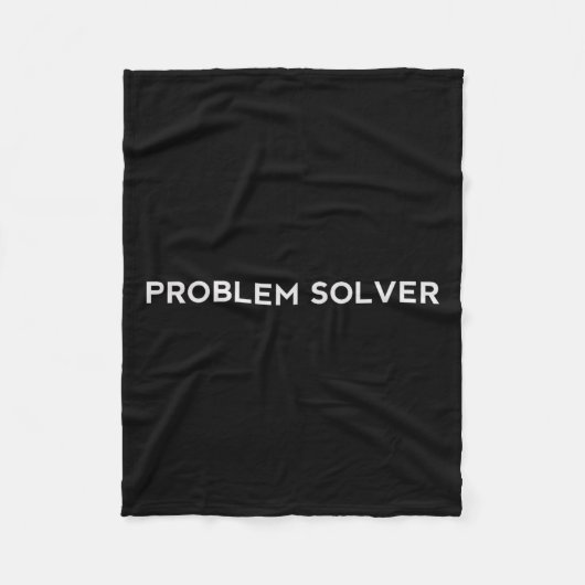 Couverture Polaire Problem Solver Sitive Attitude Action Entrepreneur (Devant)