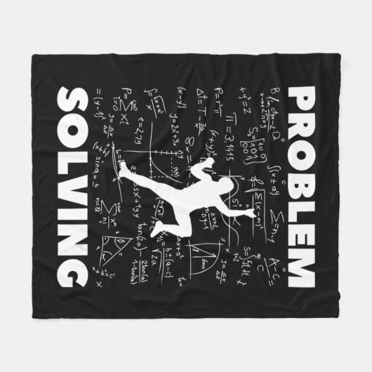 Couverture Polaire Problem Solving Climber Gift Rock Climbing Boulde (Devant (Horizontal))