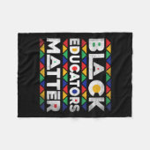 Couverture Polaire Problème des enseignants noirs Melanin African Tea (Devant (Horizontal))