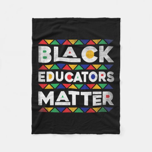 Couverture Polaire Problème des enseignants noirs Melanin African Tea (Devant)