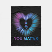 Couverture Polaire Problème du coeur 988 Sensibilisation à la prévent (Devant)