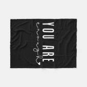 Couverture Polaire Problèmes de santé Vous Êtes Assez Autoamour Femme (Devant (Horizontal))