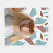 Couverture Polaire Proboscis Singe Espèces en voie de disparition (Devant (Horizontal))