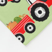 Couverture Polaire Produit de la ferme de camion de tracteur rouge pe (Coin)