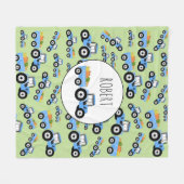 Couverture Polaire Produit de la ferme de camions Blue Tractor person (Devant (Horizontal))