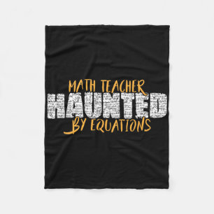 Couverture Polaire Prof de maths Amateur de maths effrayant Halloween