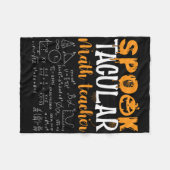 Couverture Polaire Prof de maths Amateur de maths effrayant Halloween (Devant (Horizontal))