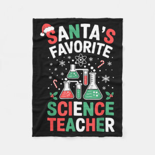 Couverture Polaire Prof de science préféré du Père Noël Drôle de Noël