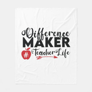 Couverture Polaire Professeur Art Différence Maker Vie de l'enseignan