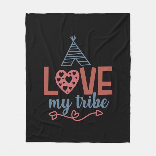 Couverture Polaire Professeur Art Love My Tribe (Devant)