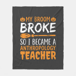 Couverture Polaire Professeur d'anthropologie Balai Cassé Design Hall