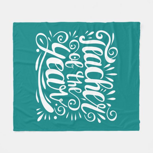 Couverture Polaire Professeur de l'année (Devant (Horizontal))