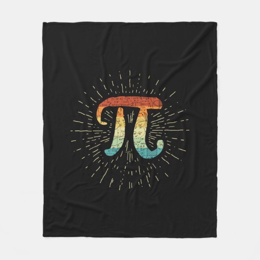 Couverture Polaire Professeur de mathématiques Cute Pi (Devant)