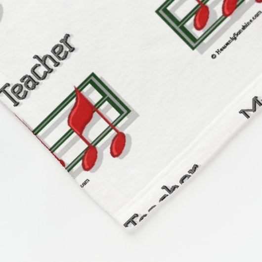 Couverture Polaire Professeur de musique (Coin)