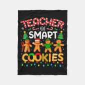 Couverture Polaire Professeur de Noël de biscuits intelligents Funny  (Devant)
