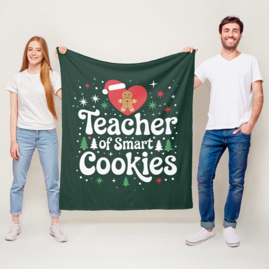 Couverture Polaire Professeur de Noël de Smart Cookies (En situation)