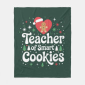 Couverture Polaire Professeur de Noël de Smart Cookies (Devant)