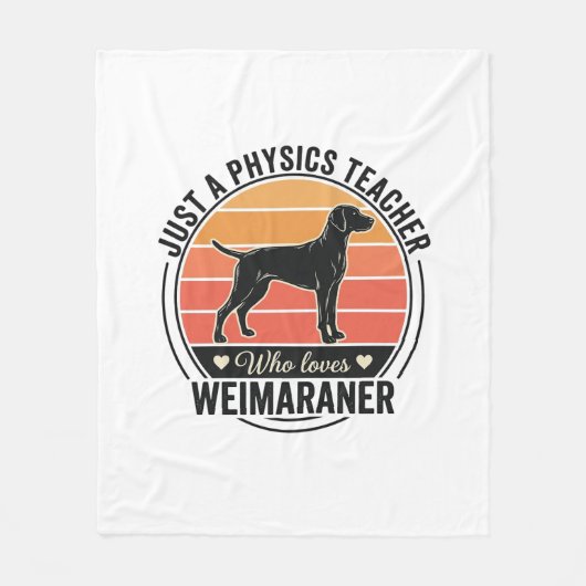 Couverture Polaire Professeur de physique aime conception de chien We (Devant)