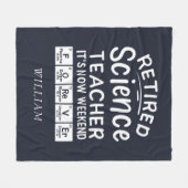 Couverture Polaire Professeur de sciences à la retraite C'est le week (Devant (Horizontal))