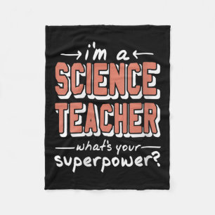 Couverture Polaire Professeur de sciences femmes Superwer Funky Nerd 