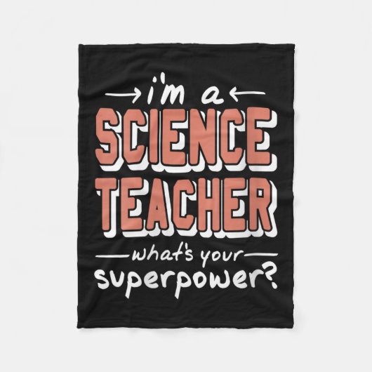Couverture Polaire Professeur de sciences femmes Superwer Funky Nerd (Devant)