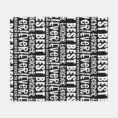 Couverture Polaire Professeur de typographie moderne simple unique me (Devant (Horizontal))