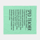 Couverture Polaire Professeur de vitesse (Devant (Horizontal))