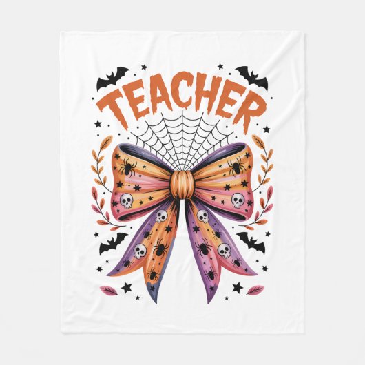 Couverture Polaire Professeur Éffrayant Halloween (Devant)