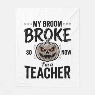 Couverture Polaire Professeur Halloween Balai Cassa Bouleau Vintage D