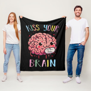 Couverture Polaire Professeur Kiss Your Brain