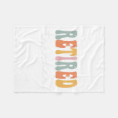 Couverture Polaire Professeur Retro Femmes Super Heureux Premier Jour (Devant (Horizontal))