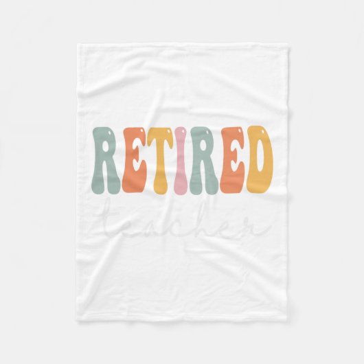 Couverture Polaire Professeur Retro Femmes Super Heureux Premier Jour (Devant)