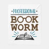 Couverture Polaire Professional Bookworm Avid Book Reader (Devant)