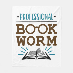 Couverture Polaire Professional Bookworm Avid Book Reader