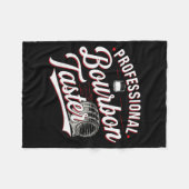 Couverture Polaire Professional Bourbon Taster Funny Drinking Whiskey (Devant (Horizontal))