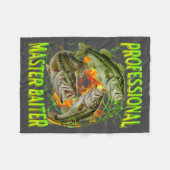 Couverture Polaire Professional Master Baiter Funny Fishing Meme Boot (Devant (Horizontal))