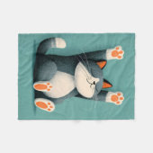 Couverture Polaire Professional Nap Taker Funny Sleeping Cat (Devant (Horizontal))