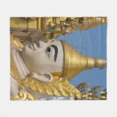 Couverture Polaire Profil de statue de Bouddha (Devant (Horizontal))