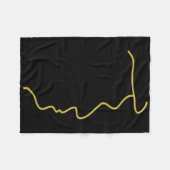 Couverture Polaire Profil doré de Trump (grand) (Devant (Horizontal))