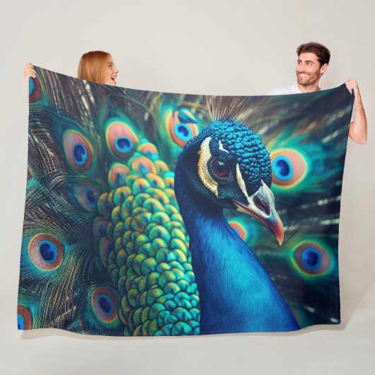 Couverture Polaire Profil Peacock (En situation)