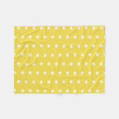 Couverture Polaire Profil sous convention astérisque jaune et blanc (Devant (Horizontal))