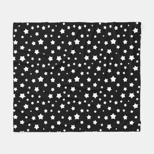 Couverture Polaire Profil sous convention astérisque noir et blanc (Devant (Horizontal))