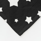 Couverture Polaire Profil sous convention astérisque noir et blanc (Coin)