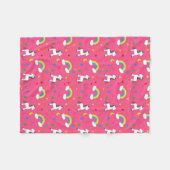 Couverture Polaire Profil sous convention astérisque rose de coeurs (Devant (Horizontal))
